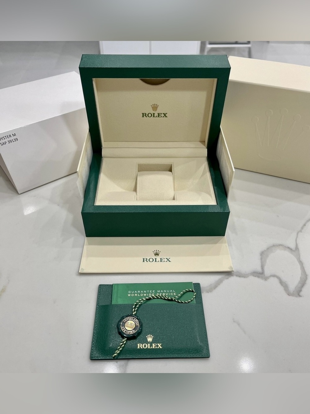 Rolex Green Watch Presentation Box and Set
